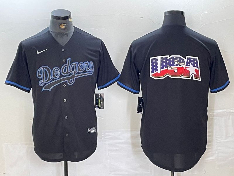 Men 2025 Los Angeles Dodgers Blank Black Shadows Nike MLB Jersey style 6231